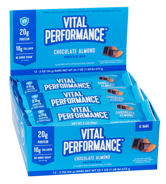 Vital Performance Chocolate Almond 12 Bars